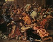 Nicolas Poussin The Rape of the Sabine Women oil painting